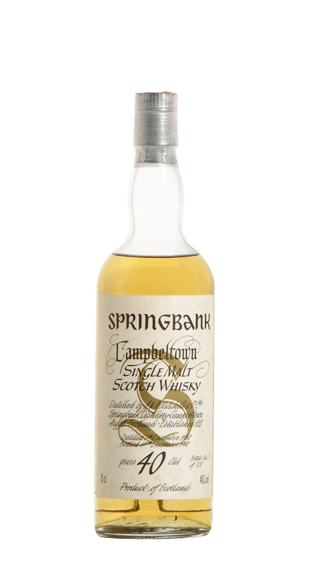 Springbank 40 Y.O. 1950 Release 1990 Wooden Box
