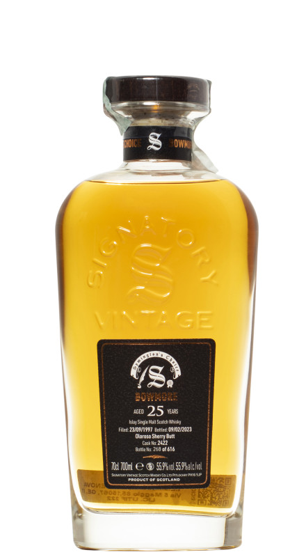 Signatory Bowmore 25 Y.O. 1997 Cask Strength No. 2422 Symington S Choice