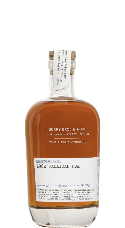 Berry Bros. & Rudd XO Jamaican 1982 33 Y.O Rum