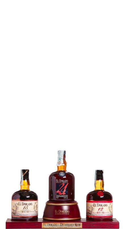 El Dorado Rum Display Pack (12 + 15 + 21 Y.O.)