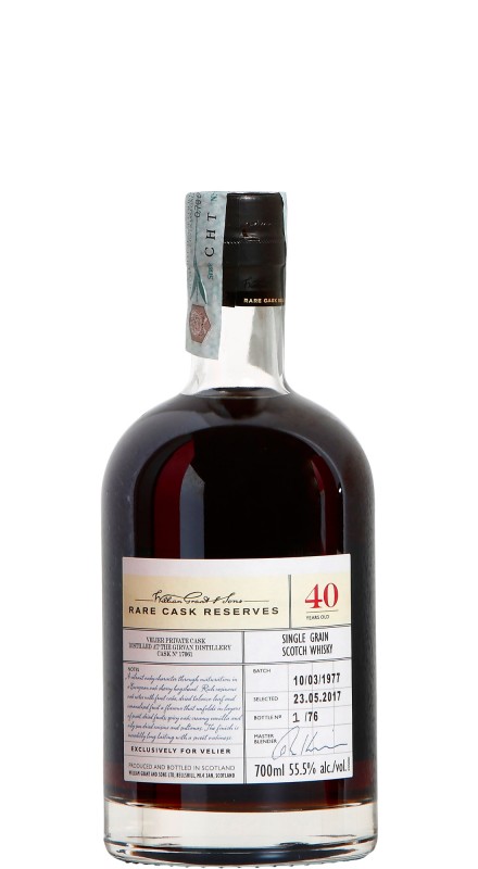 Rare Cask Girvan 40 Y.O. Single Malt Whisky