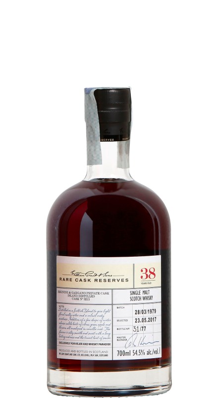 Rare Cask Island 38 Y.O. Single Malt Whisky