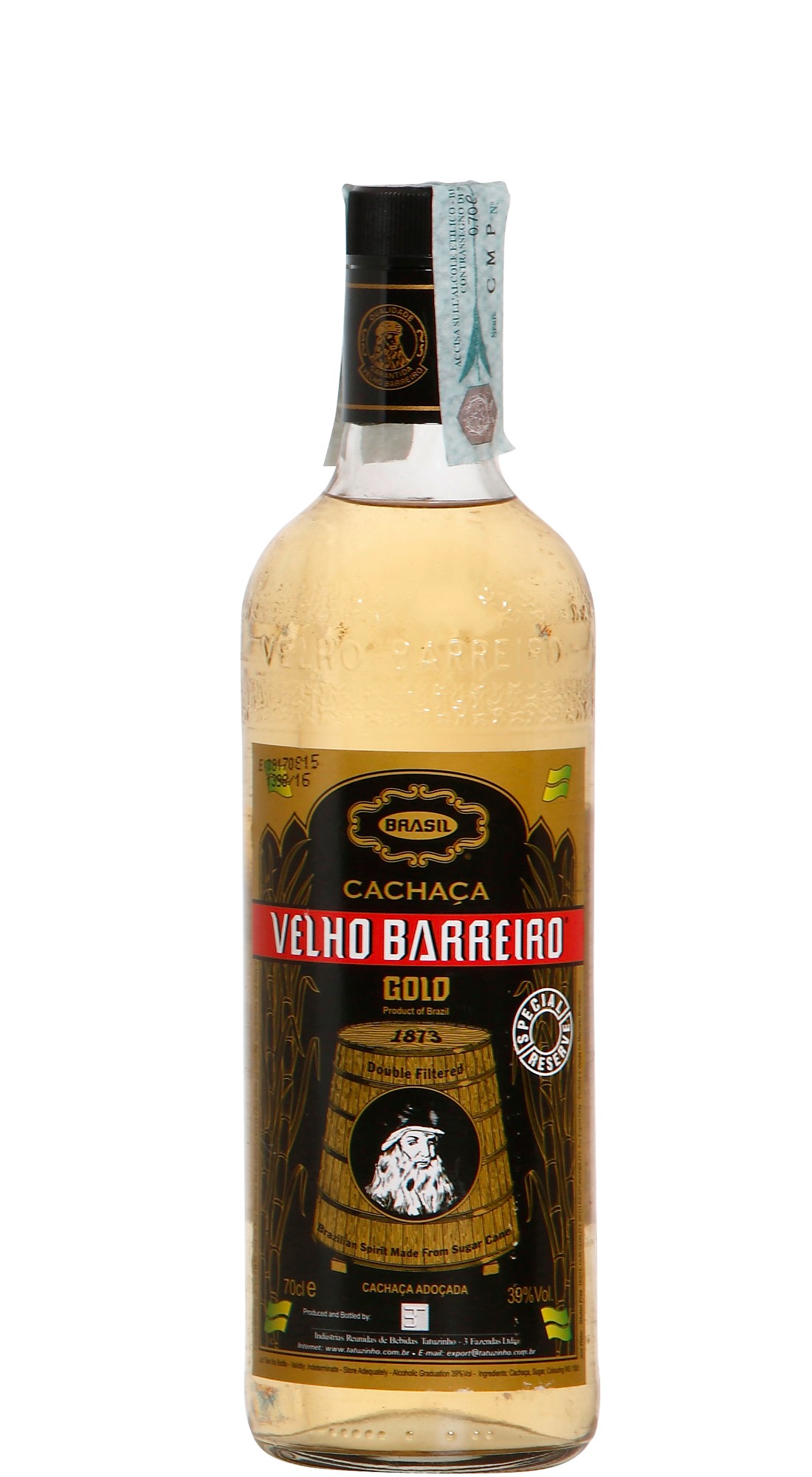 Cachaca Gold Velho Barreiro