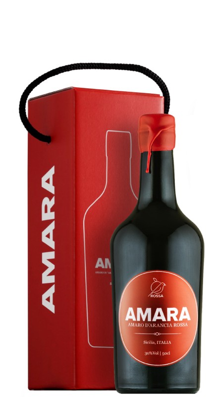 Amara Liquor Sicily Oranges Aperitif Bitter with Box