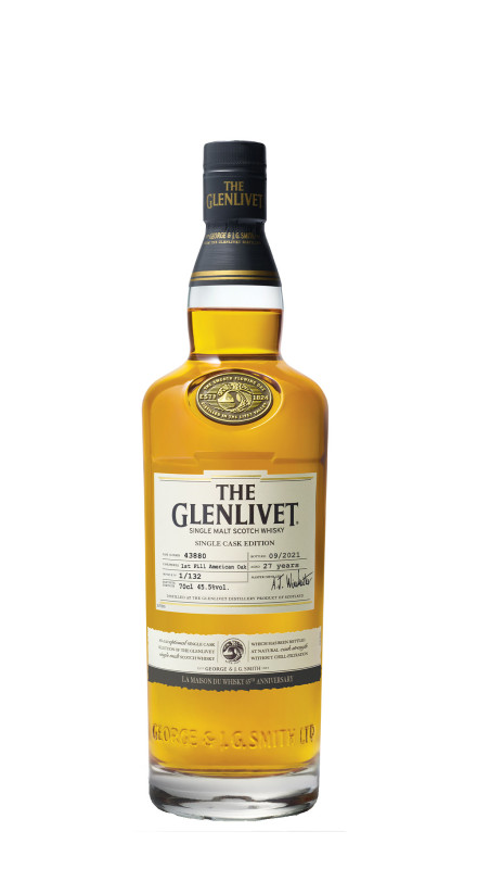 Glenlivet 27 Y.O. 1994 Single Cask No.43880 65th LMDW Anniversary
