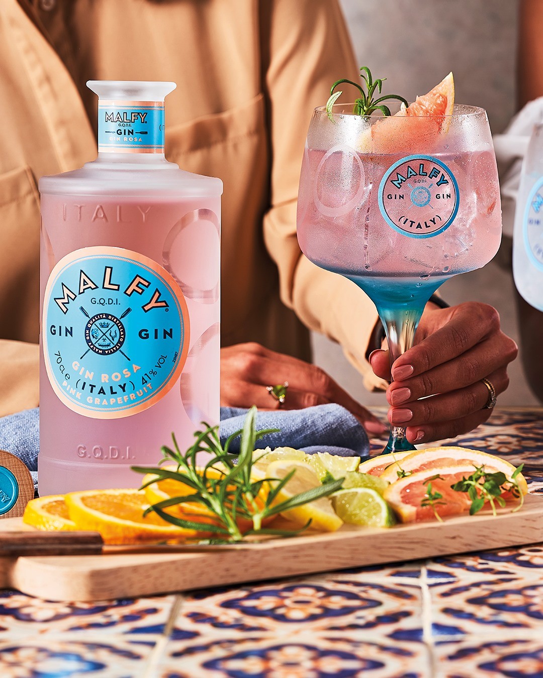 Malfy Rosa Gin and Tonic